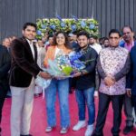 Noorin Shereef Instagram - It was such a great feeling for us to be part of this grand event at Abu Dhabi,Uae. Sharing stage with the pride of kerala @yusuffali.ma Sir was such an honour. Thanks to @faisal_malabar & family for inviting us to the grand opening of @cosmossportsacademy_ . Wishing all good to the team and looking forward to be here soon again. Thank you @nahanood_anar for making everything perfect for us as always. 🤗 In Sha Allah ♥️ #fahinoor #abudhabi Abu Dhabi, United Arab Emirates
