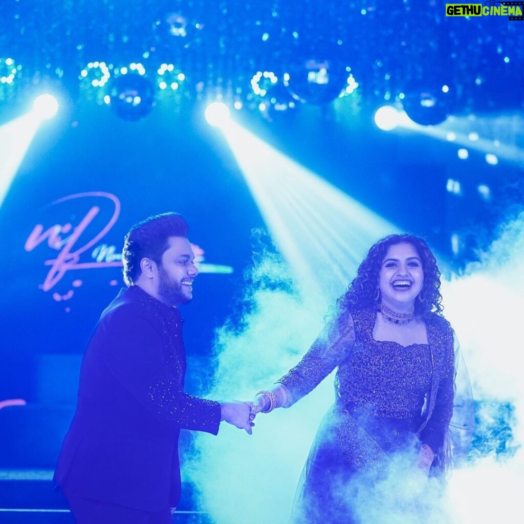 Noorin Shereef Instagram - Moments when you finally get assured that your dream is now all real Us ♥️🫠 @fahim_safar Photo & video Partner : @avalonweddings Event decor and Management Partner : @decorlabevents Food & Beverages partner : @almas_weddings Bride outfit : @t.and.msignature Groom outfit : @men_in_q_wedding Bride MUA : @theglamupstudio Groom MUA : @artist_groom_makeover_studio Jewellery: @m.o.dsignature Mehendi : @ishqmehendi Cake : @pieceocake._ Thanks giving gift : @evrine_co