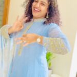 Noorin Shereef Instagram – Going with the #jhumka  trend🤩 
#rockyaurranikipremkahani
#whatjhumka 
Wearing one of my Fav 🩵 from @yla_designs