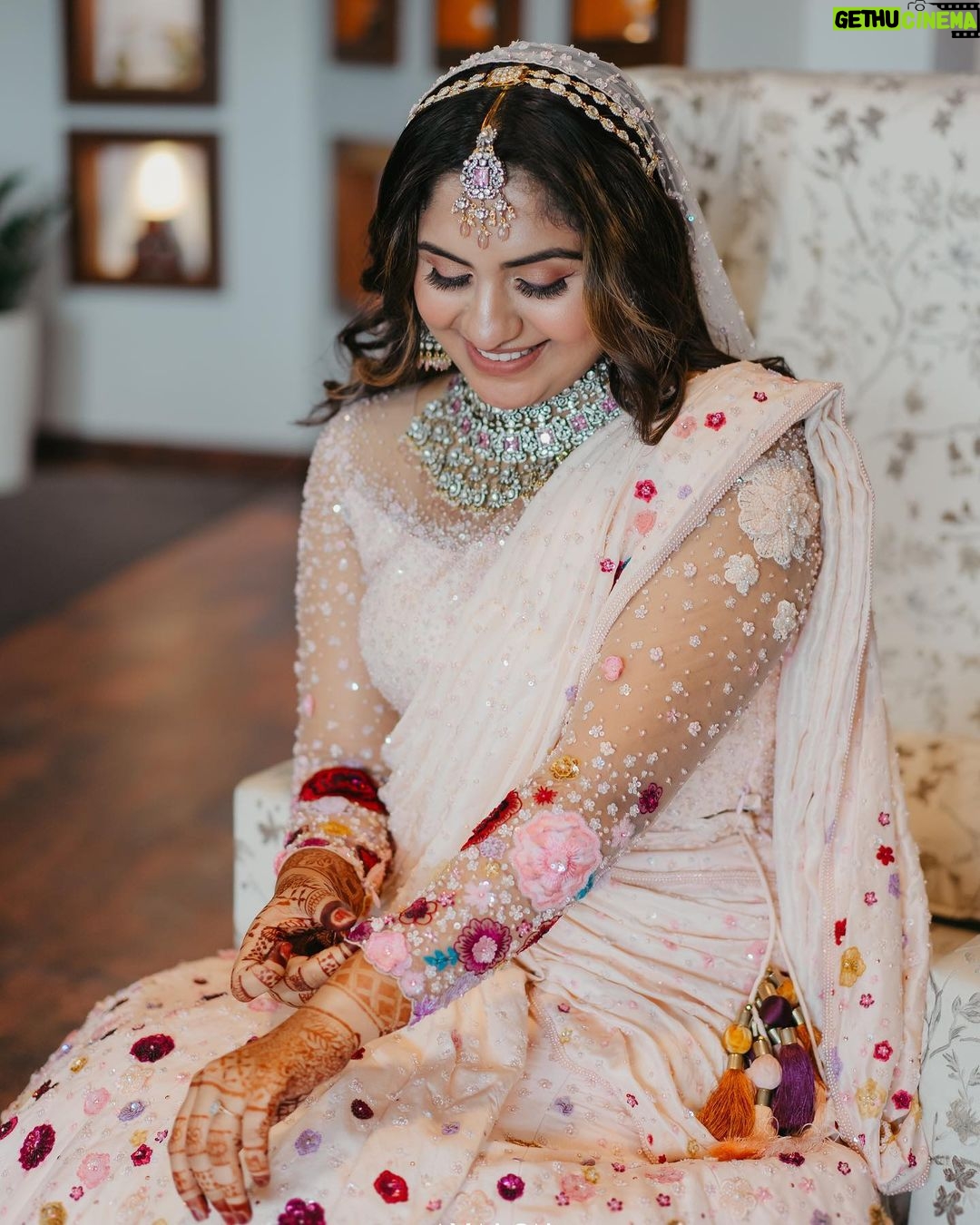 Noorin Shereef Instagram - Specially special✨ Photo & video Partner : @avalonweddings Event decor and Management Partner : @decorlabevents Food & Beverages partner : @almas_weddings Groom and Bride Nikkah attire : @beenakannancouture Bride MUA: @theglamupstudio Groom MUA : @artist_groom_makeover_studio Jewellery: @r.giripai_jewellery Mehendi : @ishqmehendi