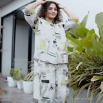 Noorin Shereef Instagram - With the Makeba Trend🩵 Video @arun_sathyan_n Wearing @feather_calicut Styling @ashi_ashz #makeba #cords #noorinshereef #reelsinstagram