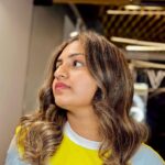 Noorin Shereef Instagram - Love is in the Hair... As my special Month approaches, here is me back to making my hair shine✨. Back to Blond hair. YAY!! Thank you @vurvesalon for making it look exactly like i wanted it to..