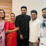 Noorin Shereef Instagram - Celebrating the Dream Come true of our dearest @optimiser___shafzz @nahas_hidhayath ..✨ Wearing @anu.scaria.couture Styled by @mehaka_kalarikkal