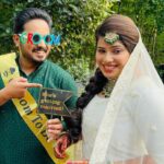 Noorin Shereef Instagram - Celebrating the Dream Come true of our dearest @optimiser___shafzz @nahas_hidhayath ..✨ Wearing @anu.scaria.couture Styled by @mehaka_kalarikkal