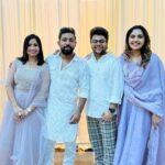 Noorin Shereef Instagram - Celebrating the Dream Come true of our dearest @optimiser___shafzz @nahas_hidhayath ..✨ Wearing @anu.scaria.couture Styled by @mehaka_kalarikkal