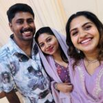 Noorin Shereef Instagram - Celebrating the Dream Come true of our dearest @optimiser___shafzz @nahas_hidhayath ..✨ Wearing @anu.scaria.couture Styled by @mehaka_kalarikkal