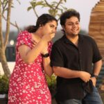 Noorin Shereef Instagram - പ്രേമം with Chilling, Dushipping & living every moment together yesterday,today & forever! @fahim_safar ♥️ A late Valentines day post 💛 Wishing that all your valentine dreams come true✨ 📸 @ilum.xyz Location : @otrivandrum O by Tamara Trivandrum