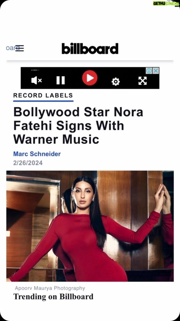 Nora Fatehi Instagram - This is HUGE 🔥💥⚡️ Global Dominance begins NOW, you ready for my New Era!! #globaldomination 🌏🌍🌎🔥🔥 @warnermusic Shout out to WGM CEO @rkyncl for the amazing quote and the passion to make this happen And thank you @aps981 for believing in me and supporting the dream ❤️ Shoutout to @amine_el_hannaoui and @imane.fassah for making this happen Allayhfkom liya dima ❤️