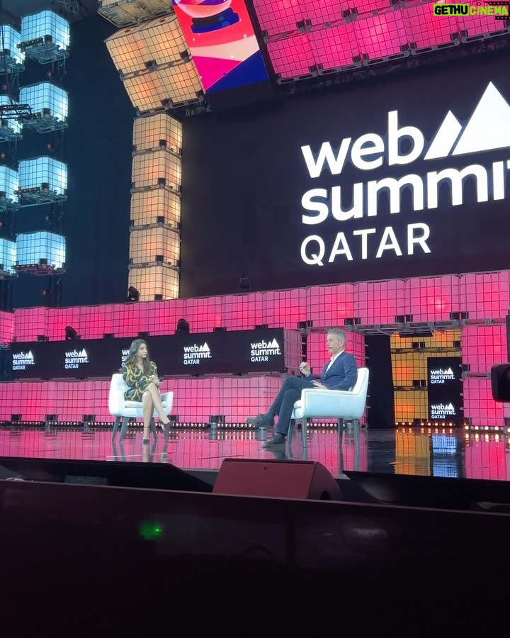 Nora Fatehi Instagram - It was an honour to grace the Web Sumit stage with @rkyncl as key speakers in Qatar! We discussed each other’s journeys, the future of technology in the world of music, AI and the need for Labels and Artists to jointly innovate and restrategize inorder to keep up with the New world of technology.