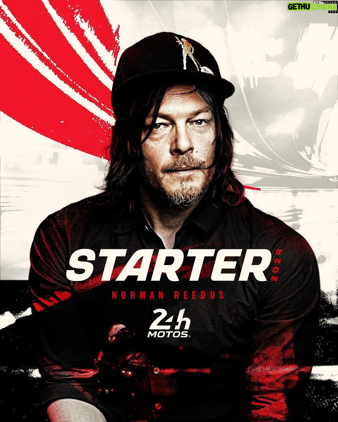 Norman Reedus Instagram - April 20 @24heuresmotos see ya there 😎