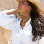 Nour Instagram - Turn your head to the sun and feel its blessings ☀️ Photographer: @bilohussein Stylist: @yasminekenawi Outfit: @calcaterrad @jtbyjt @villababoushka Jewelry: @nadosjewellery BAG: @jacquemus Makeup: @zeinabhassan_ Hair: @mahmoud_hair_stylist