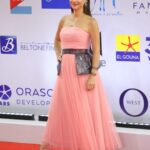 Nour Instagram - Same time last year 💫 @elgounafilmfestivalofficial Credits: Styled by: @yasmineeissa Dress: @honaydaofficial Shoes: @charleskeithofficial Jewellery: @alexandrahakim Hair: @alsagheersalons Makeup: @sallyrashid_ #GFF #GFF19 El Gouna, Red Sea