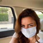 Nour Instagram - You can’t see it because of the mask but I’m really excited for the first day of shooting.. wish me luck 🤞🏼❤️ #Shooting #Series #StayTuned