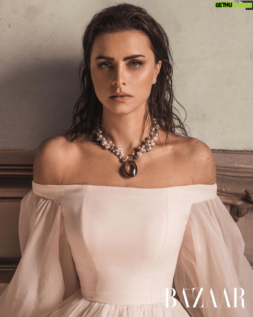 Nour Instagram - “Always believe in yourself” Latest shoot for @harpersbazaararabia Photography: @mseifphotography Styling: @yasmineeissa Makeup: @zeinabhassan_ Hair: @yousefalashkar Dress: @bazzaalzouman Necklace: @dimajewellery #Nour #harpersbazaar #harpersbazaararabia #fashion