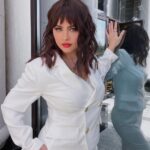 Nour Instagram - 🤍🤍🤍 Styling: @kazzam1963 Makeup: @sharifftanyous Hair: @hamomohsen