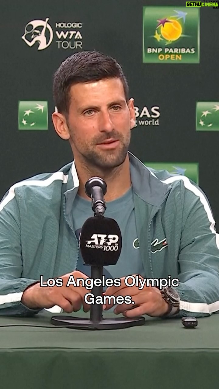 Novak Djokovic Instagram - โEverything is on the cards... Keep trying to make more ๐ก๐ข๐ฌ๐ญ๐จ๐ซ๐ฒ!โ ๐พ Novak Djokovic has not ruled out playing at the Los Angeles 2028 Olympics ๐ #tennis #ATP #djokovic