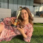 Nupur Sanon Instagram - Thank you @iconicgoldaward for Best Actress Debut (South) for Tiger Nageshwar Rao 🙏🏻💛 TNR will always be a special film…my first and that too in Telugu..a beautiful language that I had only begun to learn…emoting in your first film as an actor that too in a language you don’t fully understand can be challenging and surely was …but everything seemed so easy thanks to my wonderful co-actor MassMaharaja @raviteja_2628 sir , my always-smiling spreading positivity on set producer @abhishekofficl and my favourite person,sounding board on set and also a friend @dirvamsikrishna Baby steps ❤️🧿😇