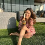 Nupur Sanon Instagram - Thank you @iconicgoldaward for Best Actress Debut (South) for Tiger Nageshwar Rao 🙏🏻💛 TNR will always be a special film…my first and that too in Telugu..a beautiful language that I had only begun to learn…emoting in your first film as an actor that too in a language you don’t fully understand can be challenging and surely was …but everything seemed so easy thanks to my wonderful co-actor MassMaharaja @raviteja_2628 sir , my always-smiling spreading positivity on set producer @abhishekofficl and my favourite person,sounding board on set and also a friend @dirvamsikrishna Baby steps ❤️🧿😇