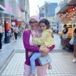 Nur Fazura Instagram - bangkok so far. celebrated my niece and nephew’s birthday yesterday, tiba-tiba Fatima pulak nak tiup lilin juga.. thank you sis @nor.asmah for the cake! we’ve been missing daddy @fattahaminz and wishing you were here with us. 💙 *wearing “Rosa Adelia” from the latest Persona Floria collection by @mytudungfazura ✨ Bangkok, Thailand