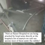Nur Fazura Instagram - “Now at Nasser Hospital we are being attacked by Israel army directly at the hospital a lot of martyrs we can’t see anyone most of them under the rubbles”