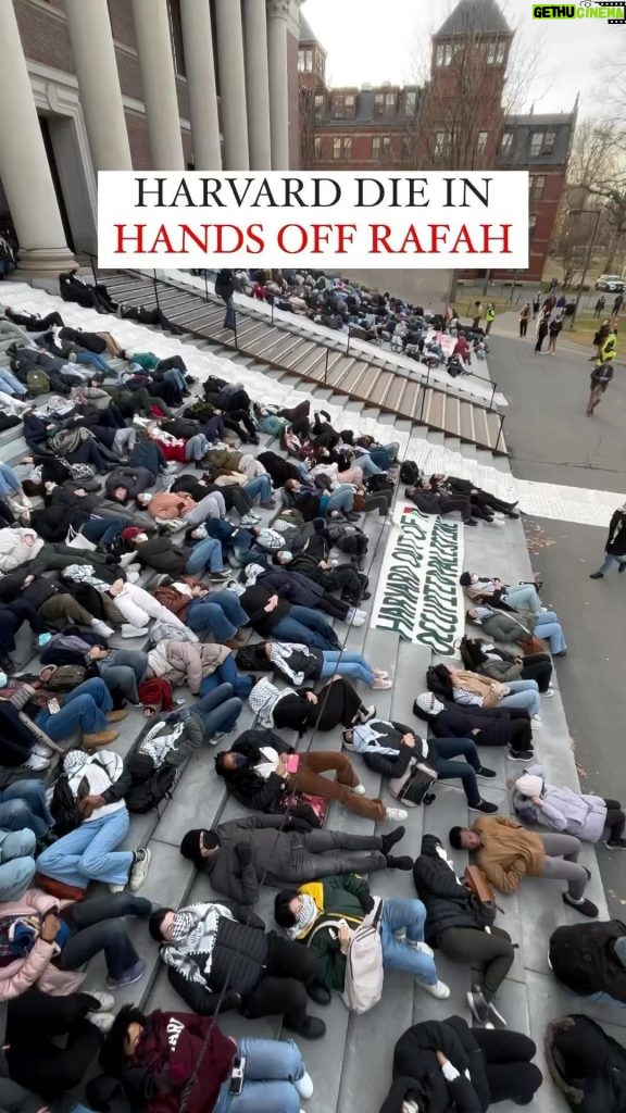 Nur Fazura Instagram - In the Harvard Out of Occupied Palestine emergency rally, Harvard students recite Refaat Alareer’s Poem while performing a die-in on the steps of Widener Library. Harvard students will not stand for Rafah’s invasion.!!