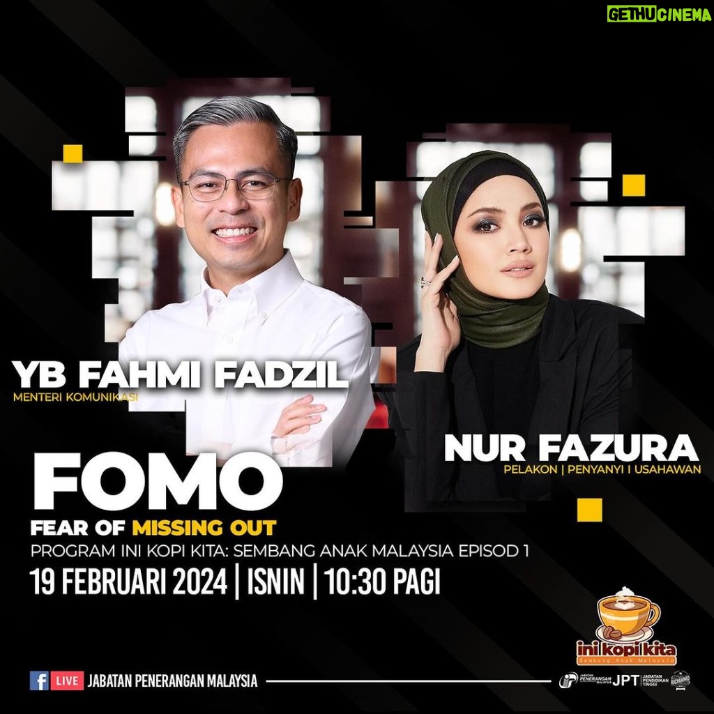 Nur Fazura Instagram - Coffee talk. Ini Kopi Kita ☕️ | Sembang Anak Malaysia 🇲🇾 Nantikan! @fahmifadzil.1 @japenmalaysia