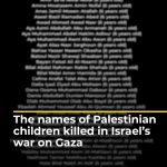 Nur Fazura Instagram - Here is a list of the names we know, from more than 11,500 children killed during #Israel’s war on #Gaza. #Israel_Gaza_War #Repost @aljazeeraenglish #AlFatihah #IsraelGenocide #Palestine #RestInPower #Babies 🧸 #Angels🕊️#WeShallNotForget 💐🇵🇸