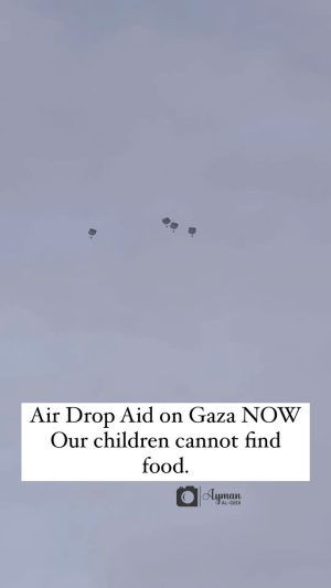 Nur Fazura Instagram - Air Drop Aid on Gaza NOW
Our children cannot find food. According to Reuters, the Israeli war has devastated Gaza’s hospitals, leaving more than 85% of its 2.3 million inhabitants homeless. This has led to a rise in diseases like diarrhea and malnutrition in overcrowded shelters in Gaza Strip!!! Via @aymanalgedi12