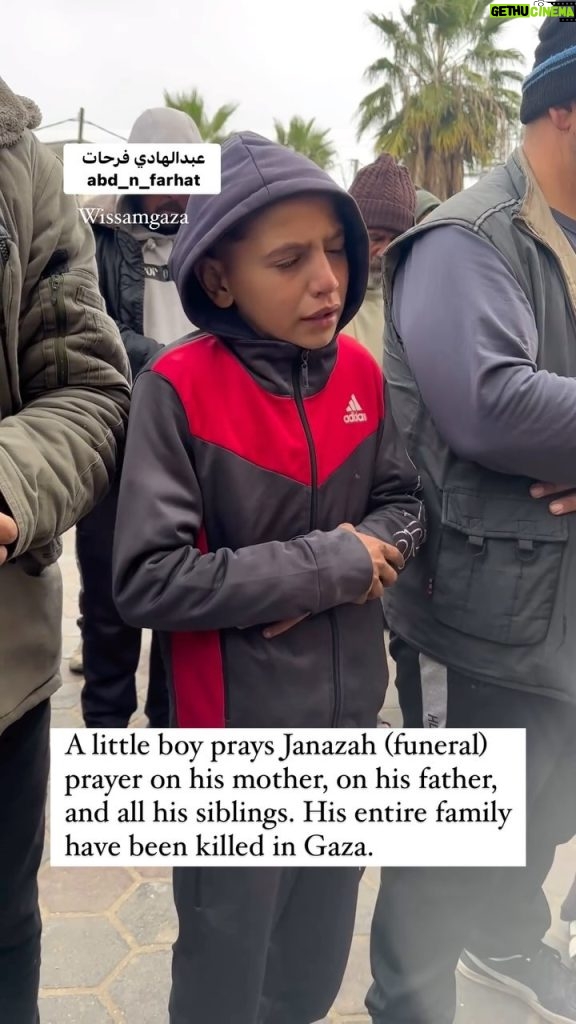 Nur Fazura Instagram - A little boy prays Janazah (funeral) prayer on his mother, on his father, and all his siblings. His entire family have been killed in Gaza.‼️‼️