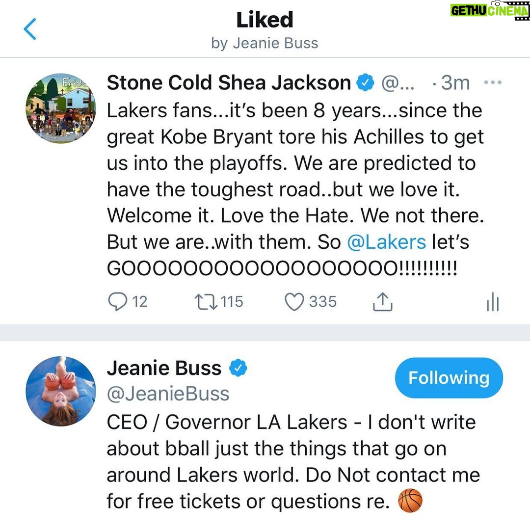 O'Shea Jackson Jr. Instagram - Lets fuckin GOOOOOOO!!!!!!!!!! #ForKobe #16Titles #16winsTo17 Laker fans. If you ready for all the ups and downs the playoffs bring again. If you ready to feel that anxiety of playing in the big boy games again. If you ready to give these boys your energy, those prayers, to cuss out the tv, to scream at every dunk, to hold your breath on every three point shot or free throw, if you ready to take whatever it takes to get our 17th title. And most important....if you ready to pop champagne at the end of all this again, Lakers fans......GIVE ME A HELL YEAH!!!