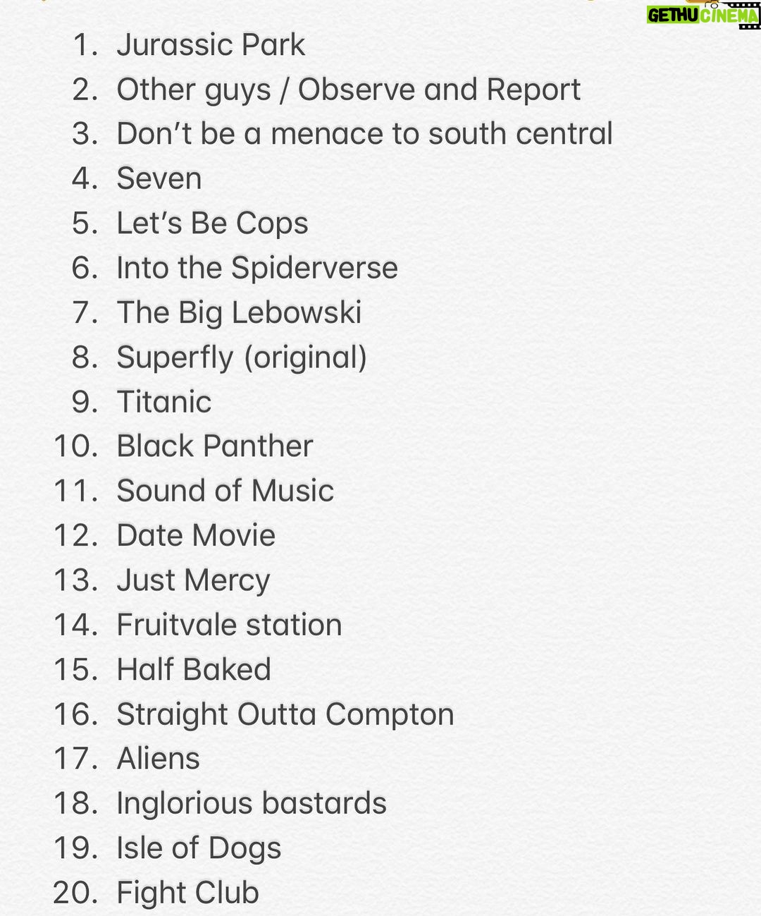 O'Shea Jackson Jr. Instagram - Let it begin... I would like to change Black Panther to the Dragonball Super: Broly movie.