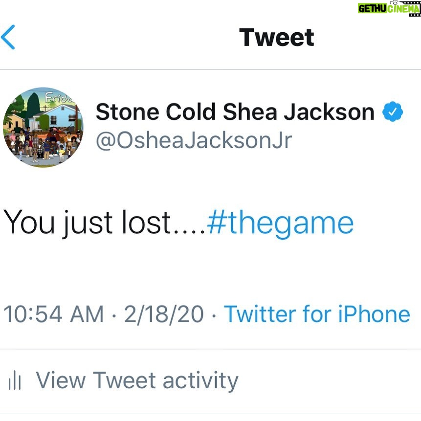 O'Shea Jackson Jr. Instagram - You just lost