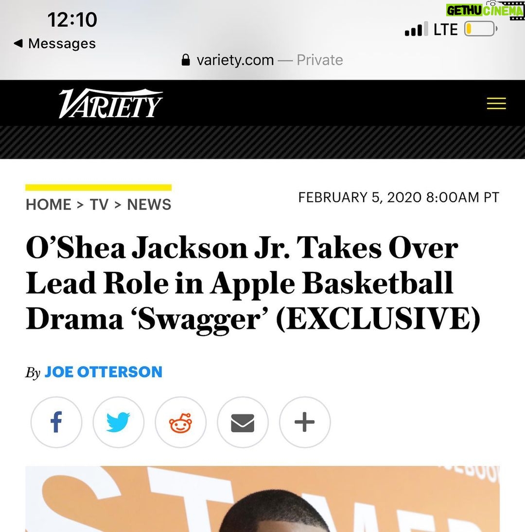 O'Shea Jackson Jr. Instagram - Kobe doin Work #NewWatchAlert 👀