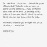 O'Shea Jackson Jr. Instagram - Dear Kobe.....