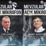 Oğuzhan Uğur Instagram - 16 Eylül’de sn. Cem Uzan - 24 Eylül’de sn. Ahmet Davutoğlu konuğumuz oluyor. Başvurular için takipte kalınız. 🏹 @babalativi