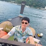 Oabnithi Wiwattanawarang Instagram - Until sunset ☀️💙 @kiriphuket @sevenmarinephuket