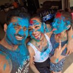 Oindrila Sen Instagram - OUR TODAY'S HOLI MOMENT.. ❤️❤️ .. happy holi to all.. @mimichakraborty @love_oindrila