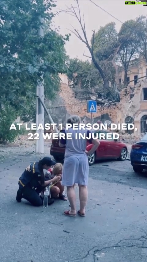 Oleksii Potapenko Instagram - 23.07.23 Odesa😢💔 Again and again, Russia has attacked Ukrainian cities. This night, Odesa was hit by ru rockets of different types. Civil buildings and cultural heritage have been destroyed, and as for now, at least 2 civilian peaople are dead, 22 are injured. —— Знову і знову через російські ракетні атаки страждають українські міста. Цієї ночі рос ракети поцілили в Одесу, що призвело до смертей, поранених людей, руйнування культурної памʼятки та цивільних будівель з мирним населенням. Video: @ukraine.ua @libkos