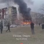 Oleksii Potapenko Instagram – #Repost @kamenskux
Ukrainian city Dnipro today after russian missile attack. 

A big apartment house is divided into two parts. Nobody knows an exact amount of people under the rubble. 

The terrorist state keeps destroying infrastructure, keeps killing people of Ukraine.
Kyiv as well as other parts of Ukraine regularly under missile and drone attacks. From the South to the West, from the North to the East – our country every day trembles from explosions.

Be with Ukraine. Support Ukraine 🙏🏼