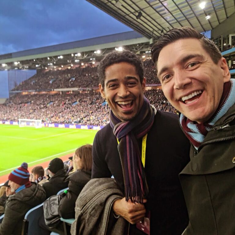 Oliver Phelps Instagram - Met at Hogwarts, stayed at Villa Park. No better way to end the year than a @avfcofficial win Villa Park, England
