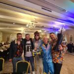 Oliver Phelps Instagram - When your mates and yourself turn up to a 80s night & are the only ones dressed up 😅 But I wouldn't change it for the world. #80s #mullet #oldestfriendsarebestfriends