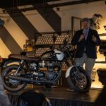 Oliver Phelps Instagram - I have to admit I really enjoyed the launch of the @triumphuk exclusive Bonneville T120 Black DGR limited edition. I also found another event to wear this White bow tie! I'm very much looking forward to the @distinguishedgentlemans 2023. #gentlemansride #dgr2023 #officialtriumph #triumphmotorcycles 🧐😃
