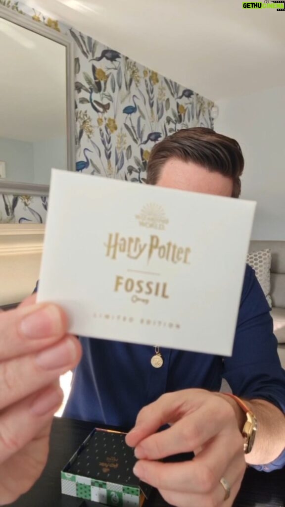 Oliver Phelps Instagram - Here it is!!! The Harry Potter Fossil collection. I've been blown away by this incredible collaboration, its been done so well! All items out now #harrypotterxfossil @fossil