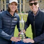 Oliver Phelps Instagram - Watching @theopen at St Andrews and reminiscing what a amazing day we had with @boss last month. #BeYourOwnBoss St. Andrews Old Course