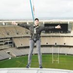 Oliver Phelps Instagram - I had a unbelievably fun time at @optusstadium @theozoneperth A incredible stadium with the greaf view from the roof. A MUST for anybody in Perth. It was #PERTHECT 😇 (I'm claiming that phrase!) Optus Stadium