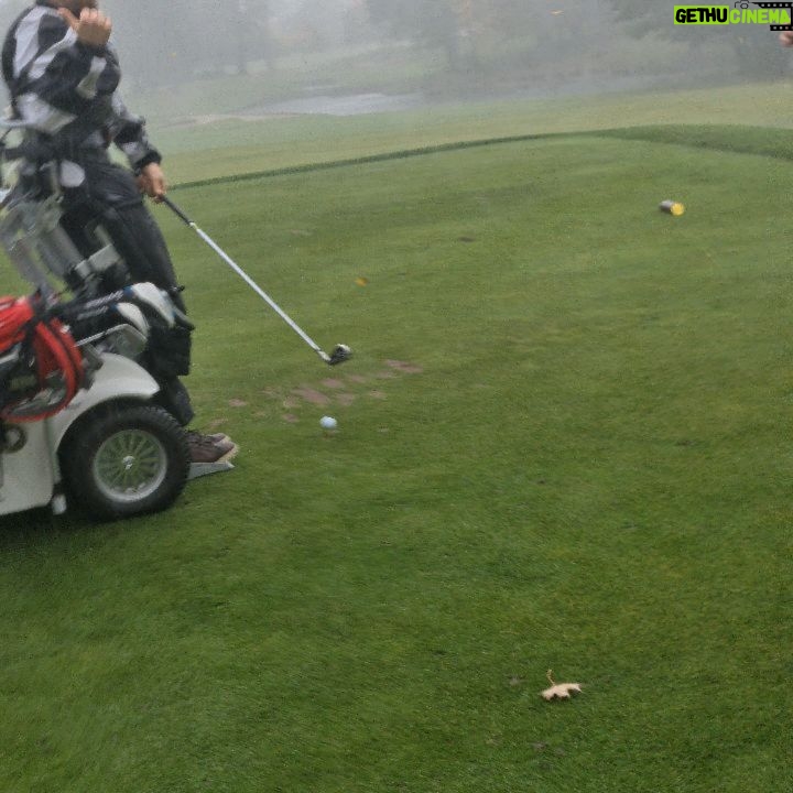 Oliver Phelps Instagram - Just a little bit wet today at the @hambofoundation golf day! Great fundraiser for such a great charity #getbusyliving The Belfry Hotel & Resort