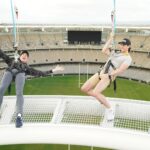 Oliver Phelps Instagram - I had a unbelievably fun time at @optusstadium @theozoneperth A incredible stadium with the greaf view from the roof. A MUST for anybody in Perth. It was #PERTHECT 😇 (I'm claiming that phrase!) Optus Stadium