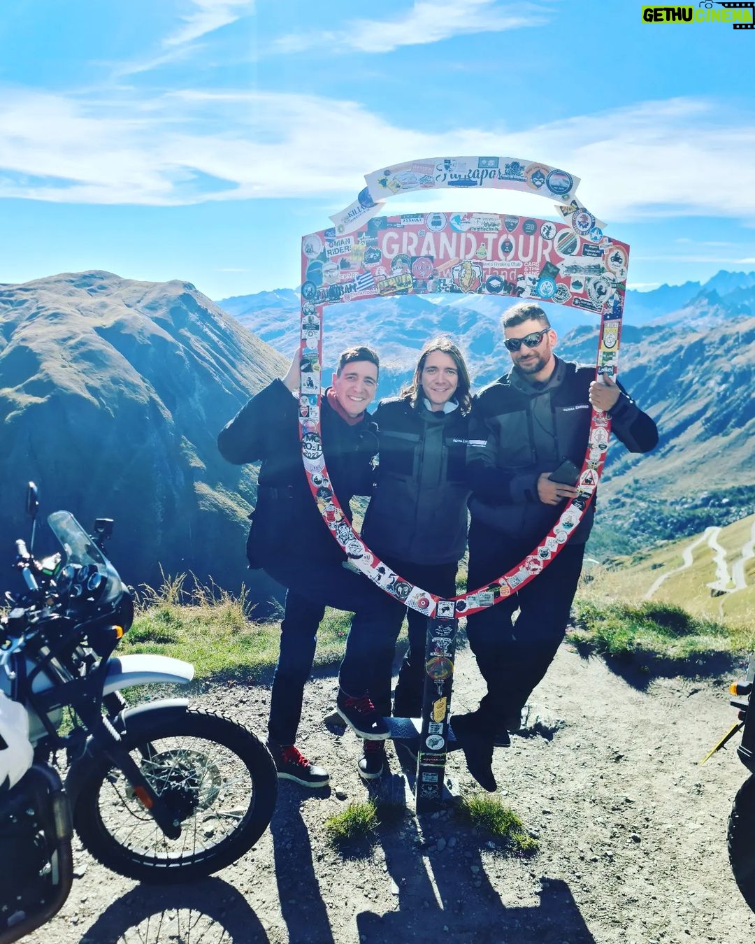 Oliver Phelps Instagram - Great times. @jamesphelps_pictures @stan_yanevski @royalenfield @fantasticfriendsofficial Furka Pass