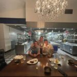 Oliver Phelps Instagram - Now that's a chefs table! Huge thanks to Jason and the team at @wrigleymansion for the brilliant food, wine and setting. 😊😇 Wrigley Mansion