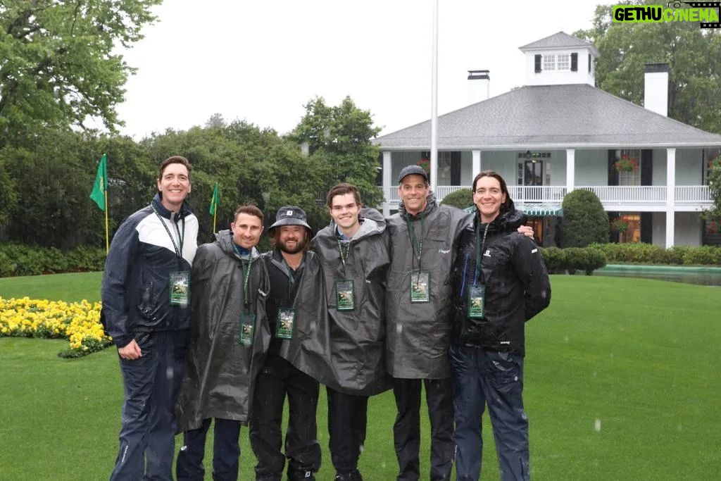 Oliver Phelps Instagram - It may have been wet but I loved every second of it! @themasters Augusta National Golf Club